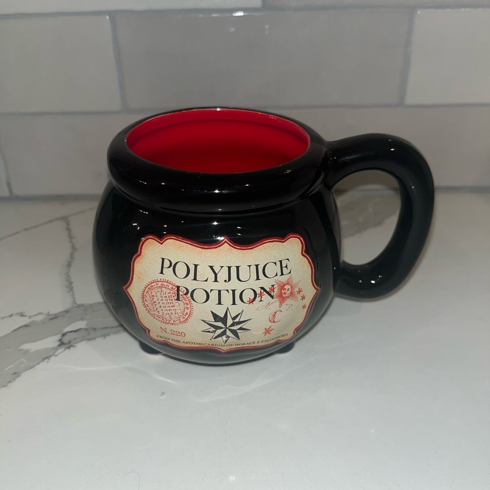 NEW Harry Potter Polyjuice Potion Cauldron Sculpted 23oz Black Coffee Soup Mug